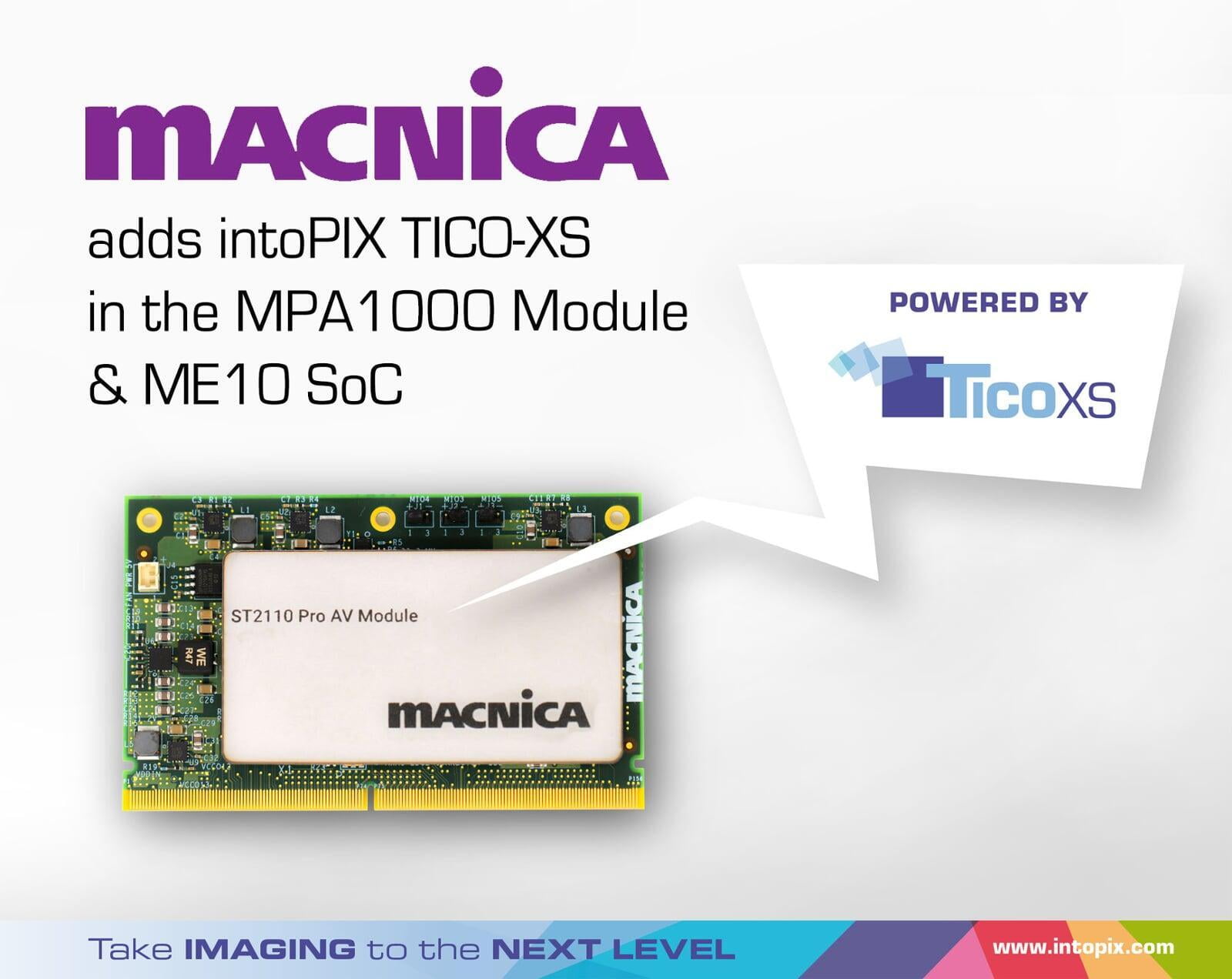 Macnica adopts intoPIX TICO-XS for its 4K ProAV OEM solutions
